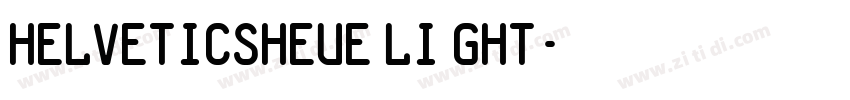 HelveticsHeue Li ght字体转换